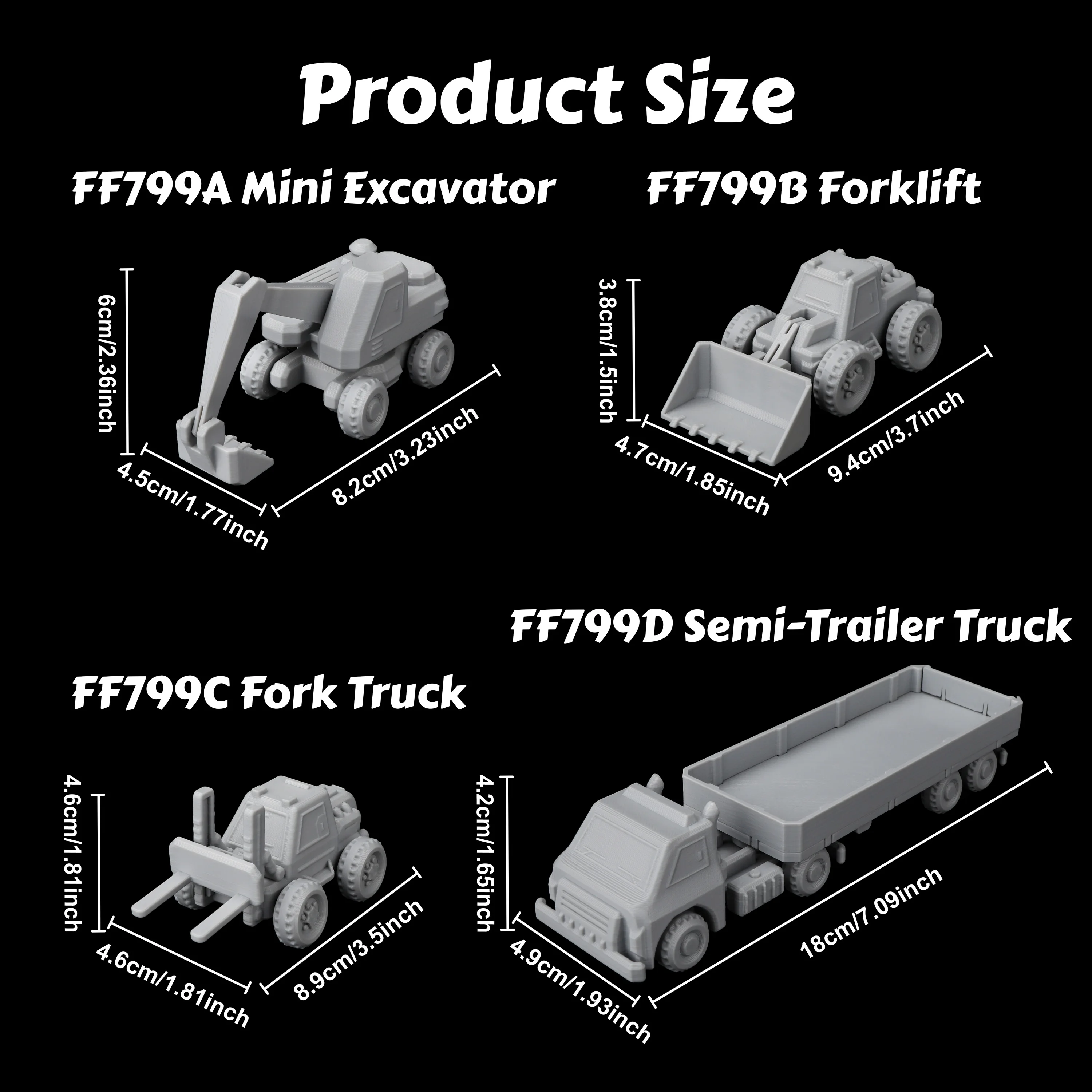 Miniaturas de Veículos de Cons - Model Kit Excavator avaliação e preço