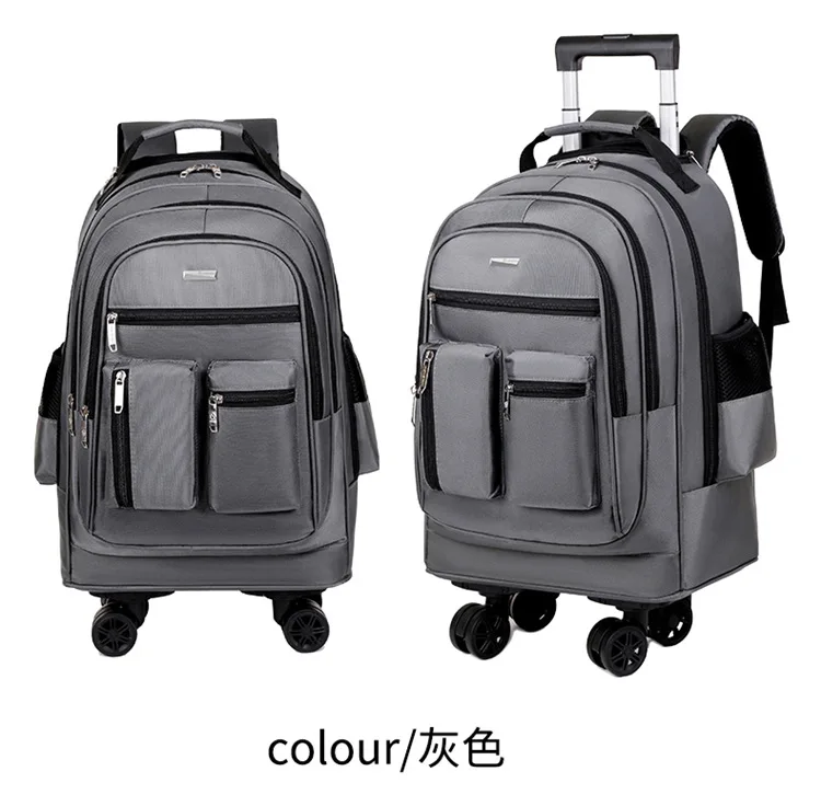 Business-Rucksack für den Außenhandel, Großer Multifunktionaler Doppel-Rucksack, Studentenrucksack, Leichtgewichtig – Detail 24