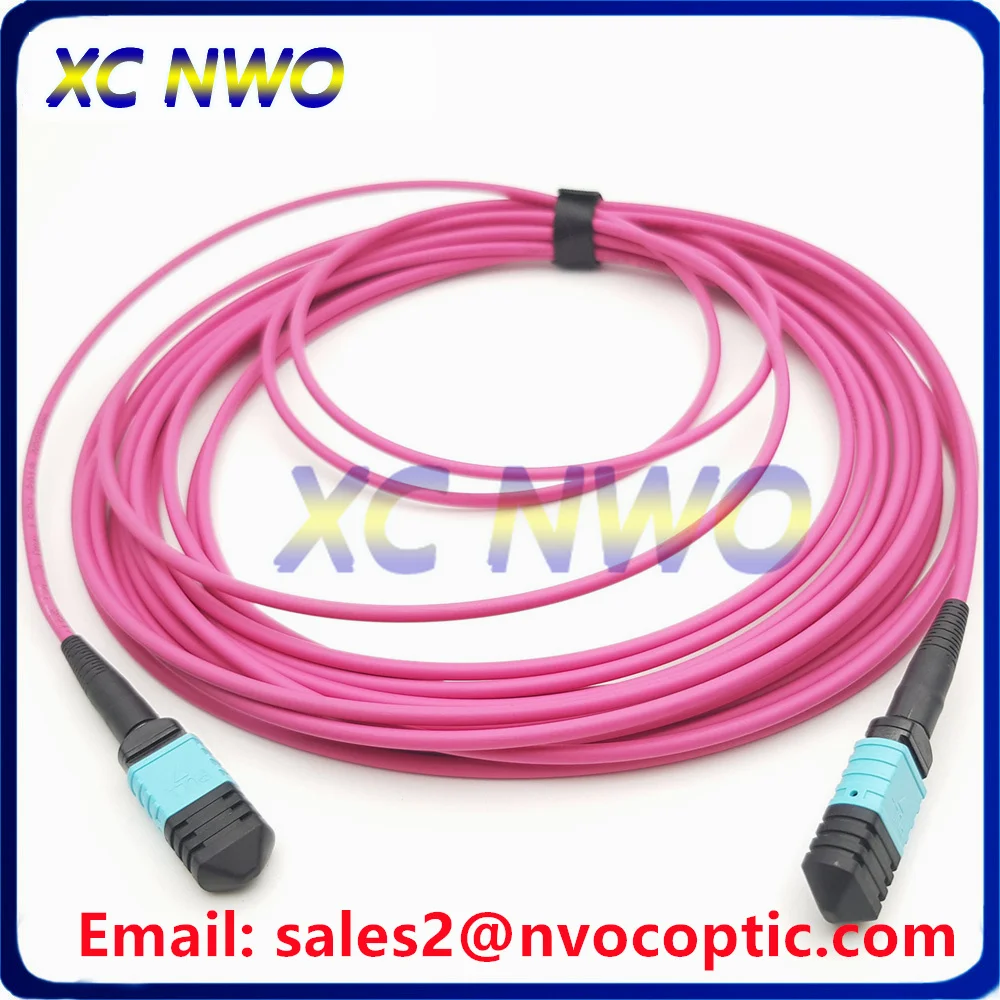 2pcs-24c-mpo-female-om4-fiber-optic-patch-cord-mpo-f-mpo-f-24c-30-om4-lszh-pink-b-type-1m-2m-3m-5m-10m-20m-fiber-jumper-cable