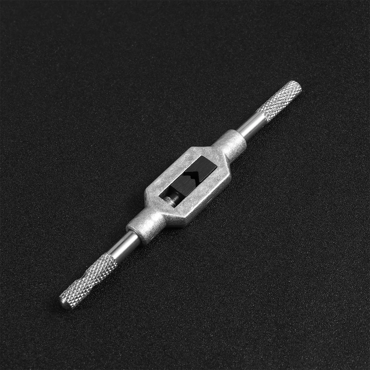 

Professional Hand Tap Wrench Holder Adjustable M1-M8 Thread Metric Tapping Reamer Threading Hand Tool Zinc Alloy Silver