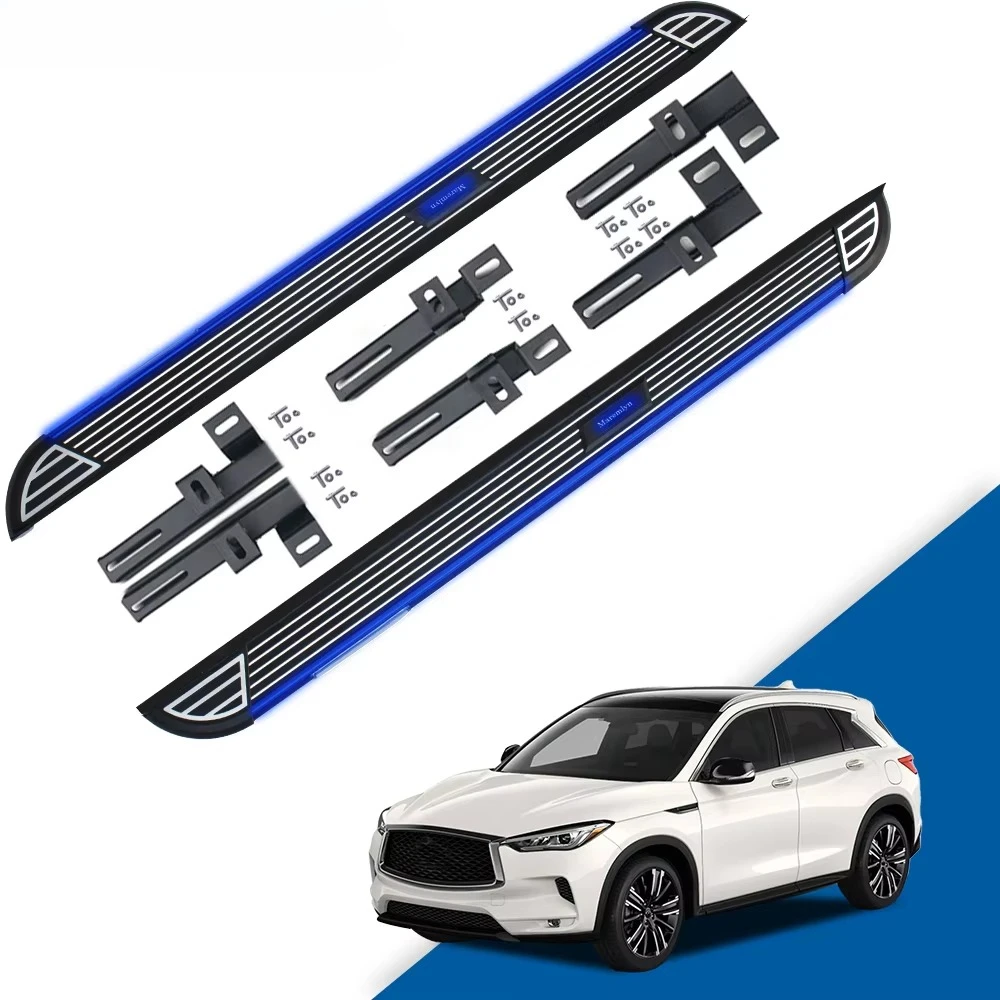 

Car Exterior Accessories Solar Energy Running Board With Led Light For I QX50custom