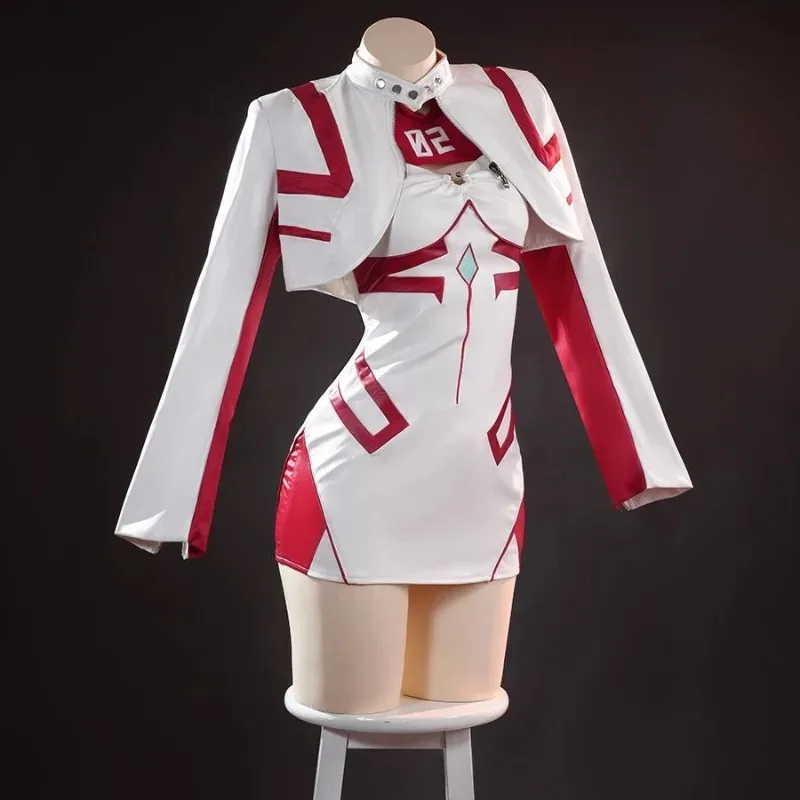 

Anime Asuka Hibana Reborn Lelouch female motorcycle leather skirt set, suitable for Halloween anime festival parties