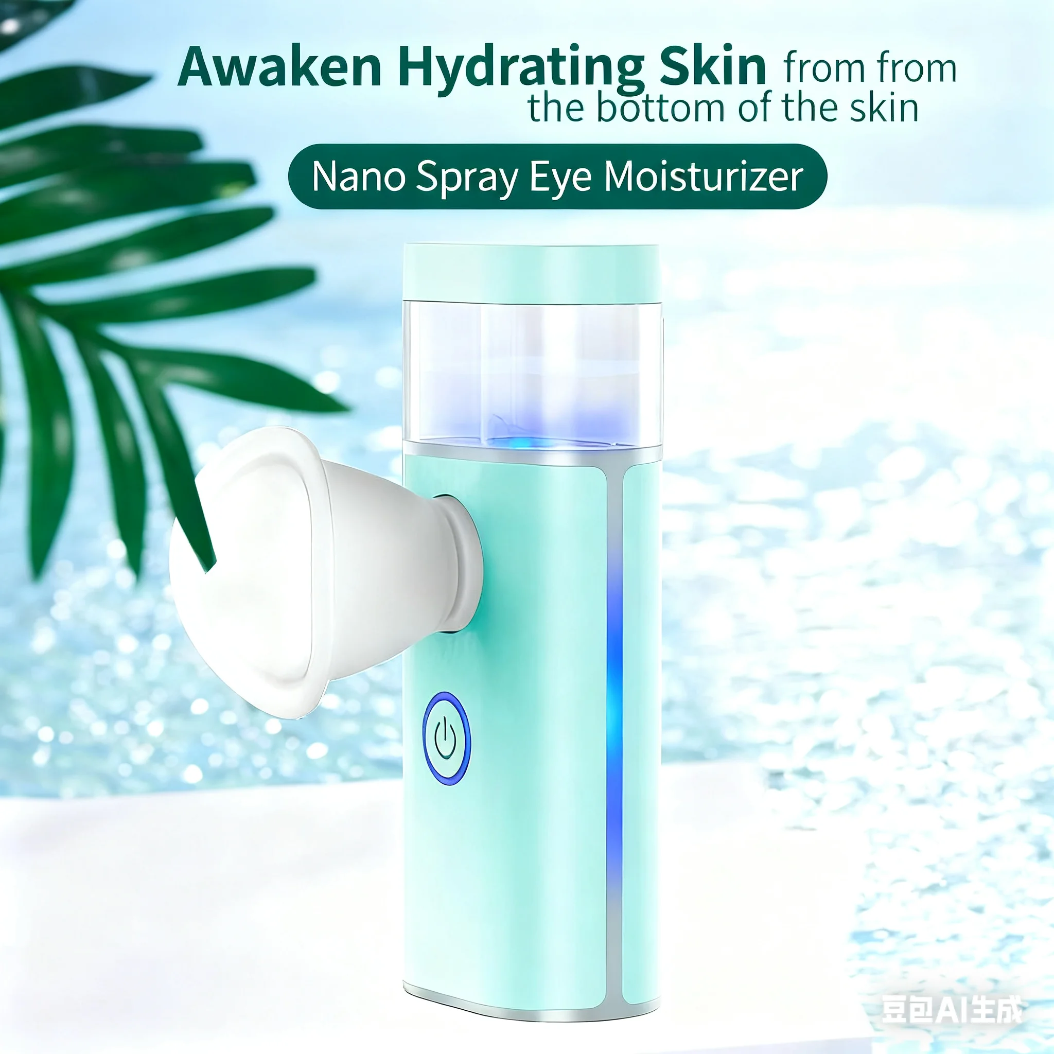 Nano Face Mister, vaporizador facial, pulverizador de niebla fría recargable por USB, tanque de agua visual de 40 ml, niebla facial para extensiones de pestañas,