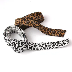 one lot 3 yards Leopard print wide soft rubber band elastic band elastic cord flat band waist pants elastic band clothing access