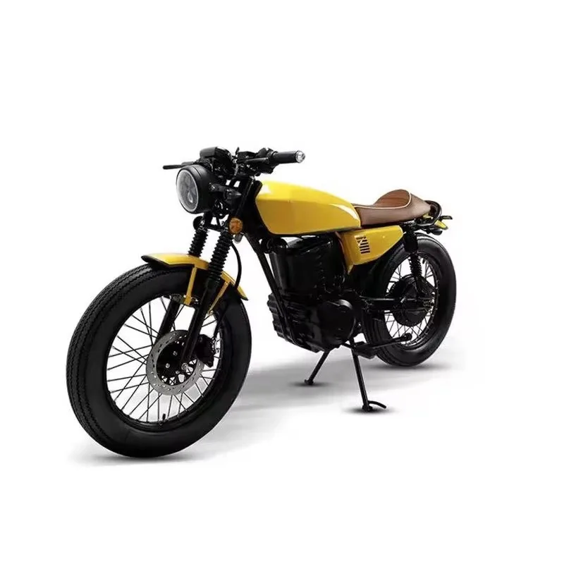 Lvyuan High Speed 72v 2000w Rear Hub Motor Electric Motorcycle Lead-acid Battery Electric Moped Steel Frame