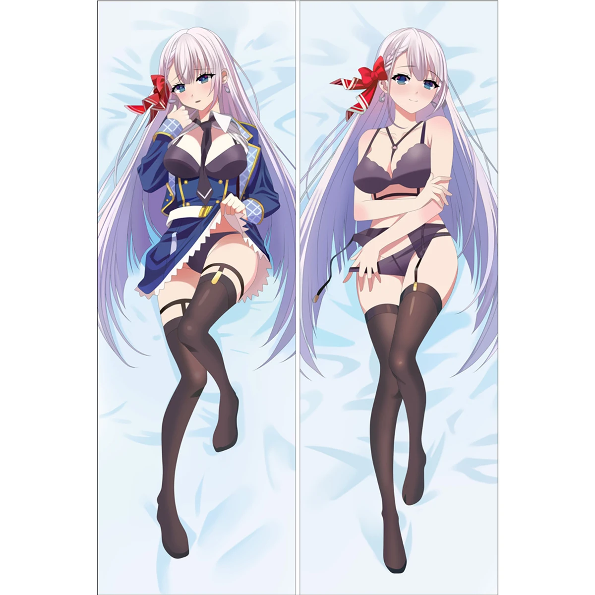 

Anime Seiken Gakuin no Makentsukai Dakimakura Riselia Ray Crystalia Pillow Cover Characters Long Life Size Body Pillowcase
