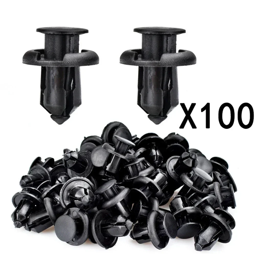 

100PCS Car Front Bumper Clip Push Type Retainer 10mm Hole Plastic Clip For Honda Prelude For Accord For Civic 1997-2010