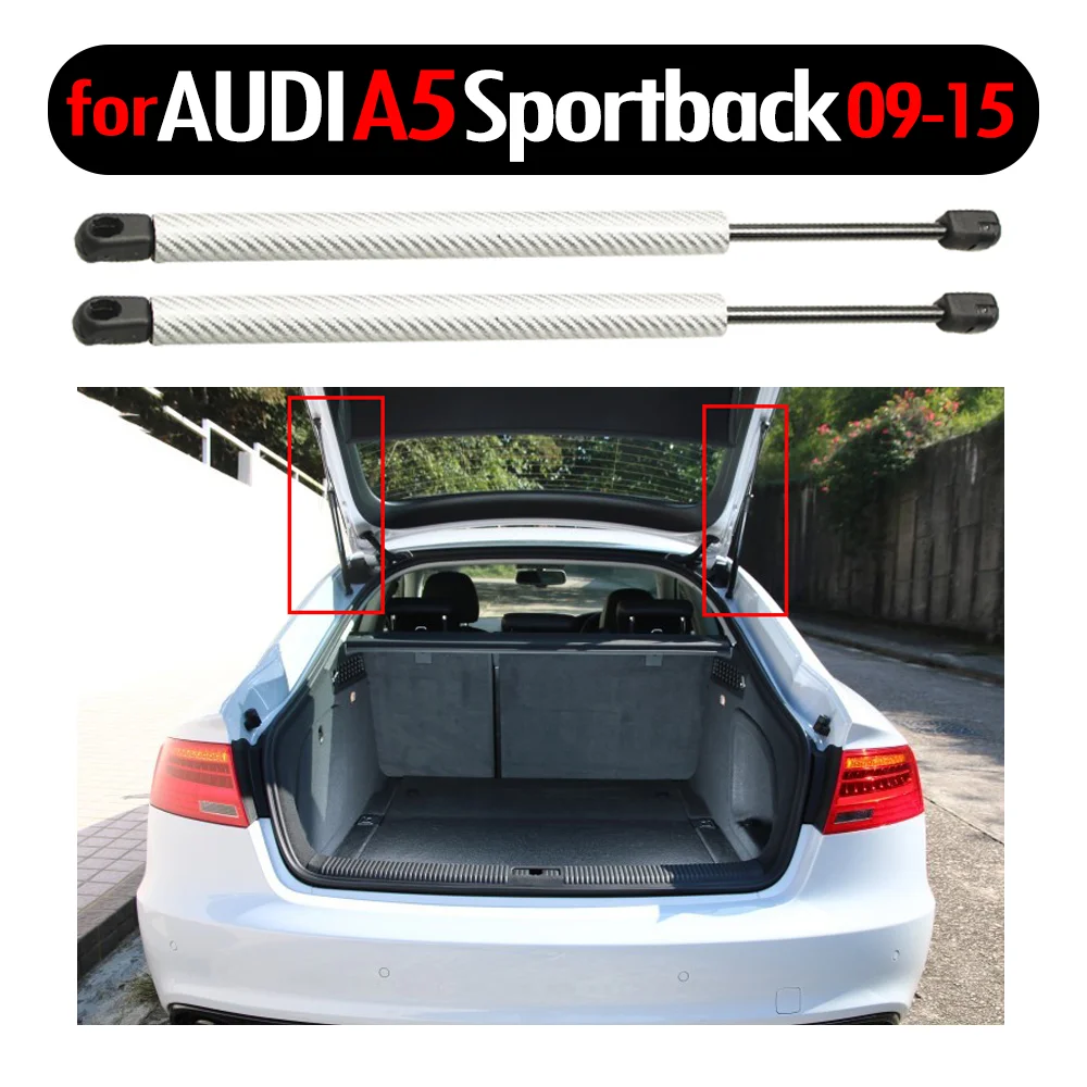 for AUDI A5 Sportback (8TA) A5 Quattro Hatchback 2009-2015 Auto rear trunk Boot Tailgate Lift Support Gas Strut Springs Dampers