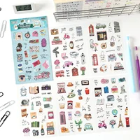 6/36 Sheets Cute Magazine Scrapbooking Stickers Book DIY Junk Journal Material Decoration Album Diary Stationery supplies 3