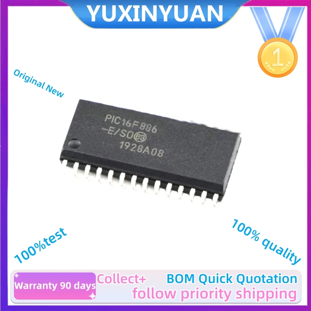 1PCS  PIC16F886-I/SO PIC16F886 16F886-I/SO 16F886 SOP28 IC