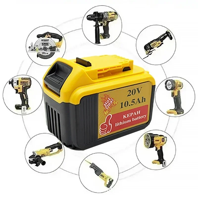 New Original DCB200 20V 12Ah Lithium Replacement Battery For Dewalt 18V DCB184 DCB200 DCB182 DCB180 DCB181 DCB182 DCB201 DCB206