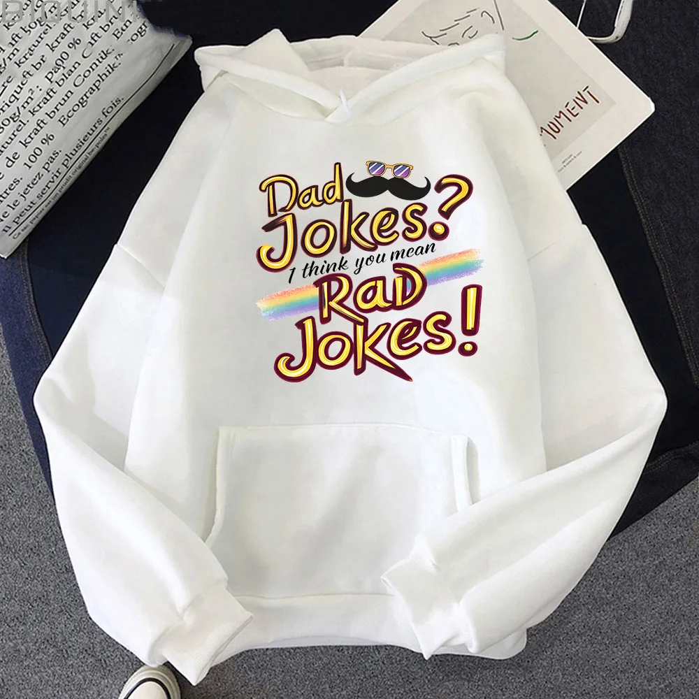 

Dad Jokes Hip Hop Printing Women Men Sweatshirts 2024 Autumn Winter Style Fleece Loose High Quality Hoodies Cute Styles Tops