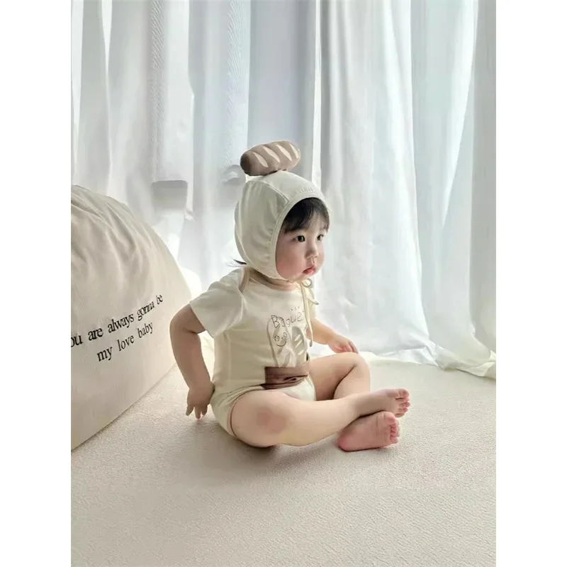 الكورية الوليد ملابس الطفل فتاة الفتيان ارتداءها نيسيي مضحك رومبير الملابس الخبز StickFashion طفل الفتيات دعوى الطفل بذلة