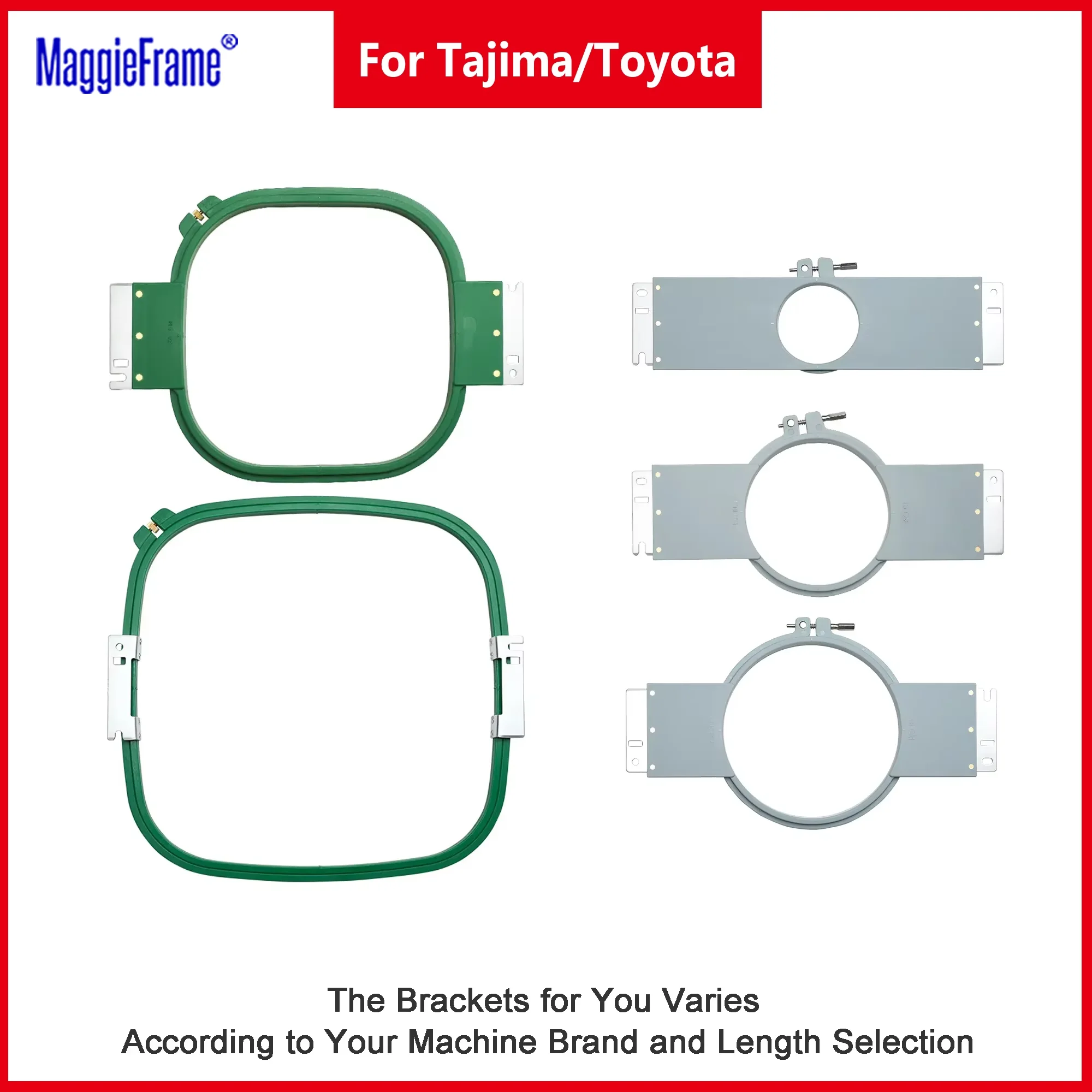 

Вышивальные рамки MaggieFrame для Tajima Toyota, обычные рамы для швейных и вышивальных машин