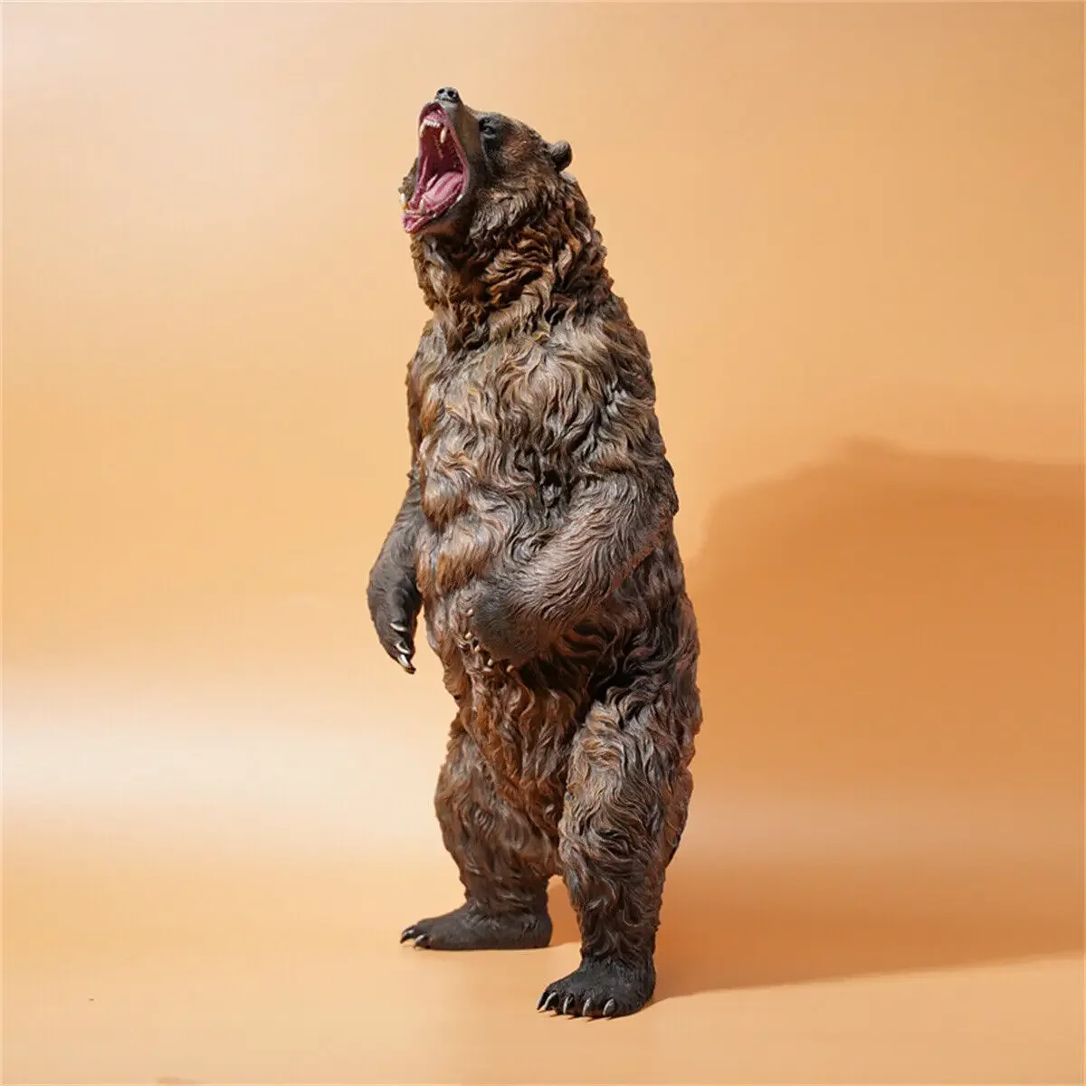 JXK 1/6 Big Brown Bear Model Realistic Fierce Wild Animal Soldier