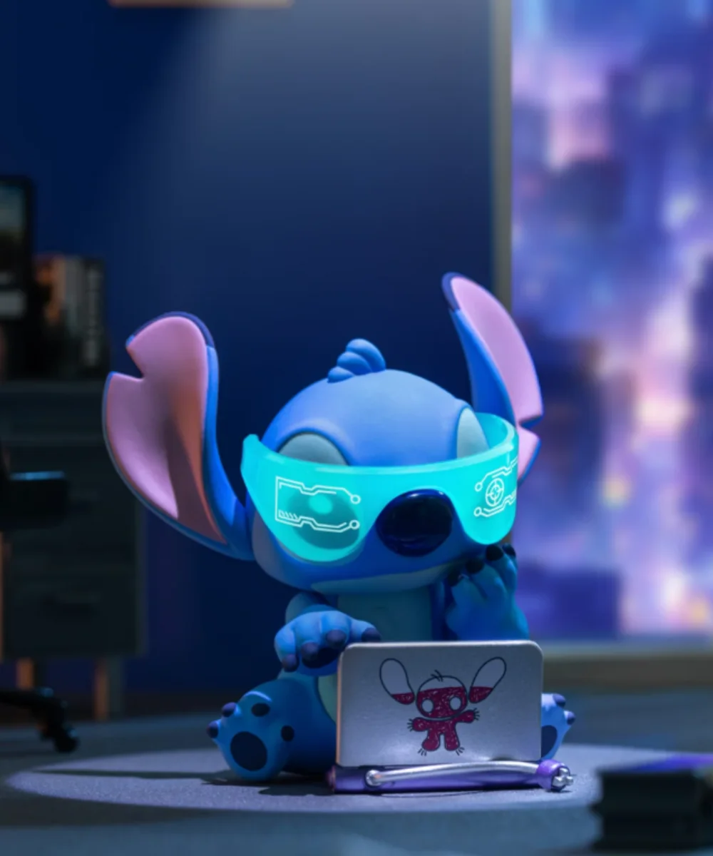 Figuras de caja ciega de la serie Stitch City Adventure, muñeco de personaje de dibujos animados, modelo de decoración, colección de juguetes, regalo, 2025