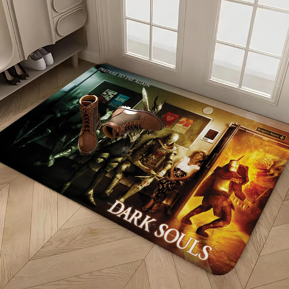 Dark Souls Hallway Carpet Non-Slip Laundry Room Mat Laundry Decor Balcony Child Living Room Toilet Rug