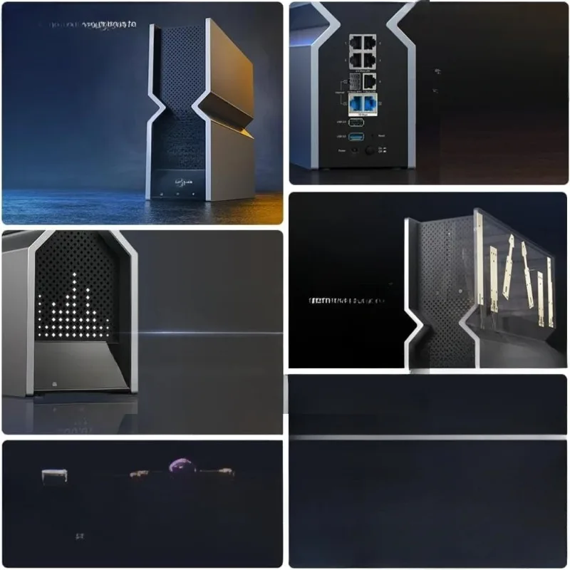 شائع مع منافذ إيثرنت مزدوجة 10 جيجابت في الثانية وشاشة تعمل باللمس LED، و12 هوائيًا عالي الأداء، ودعم VPN.