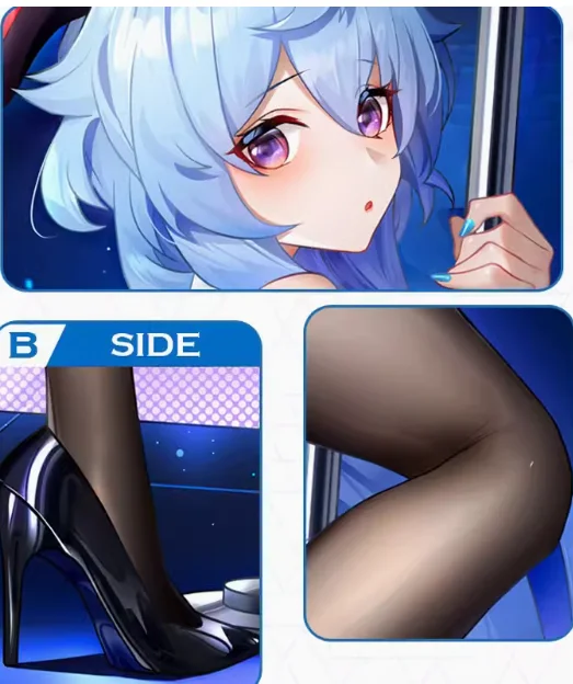 MHCY-Genshin Impact Anime Fronha, Coelhinha, Ganyu, Sexy, Dakimakura, Abraçando o Corpo, Japonês, Otaku, Loli, Capa de Almofada