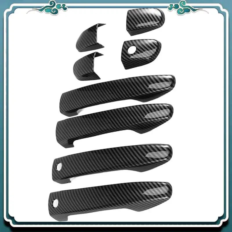 

Premium Sport Carbon Fiber Style Door Handle Cover Trim For Mazda 2 3 6 CX-3 CX-5 CX-9 (With Keyless Holes)