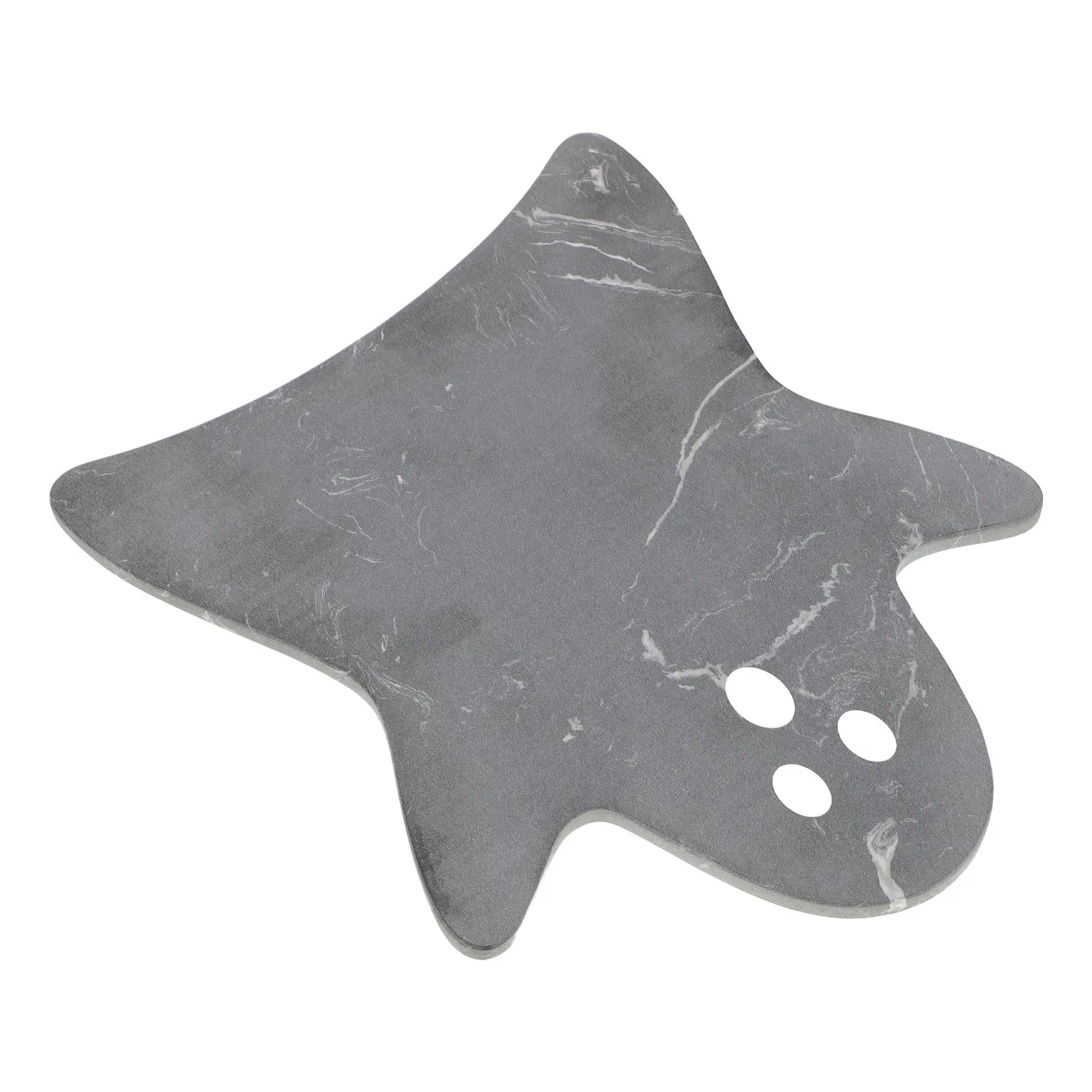 Dark Grey Halloween Ghost Marble Cutting Board Decorative Charcuterie Platter Cheese Meat Serving Tray Kitchen Marble Stone