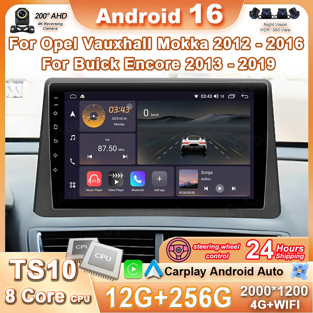 

Автомагнитола Android для Opel Vauxhall Mokka 2012-2016, для Buick Encore 2013-2019, мультимедийный плеер, камера, навигация, Wi-Fi