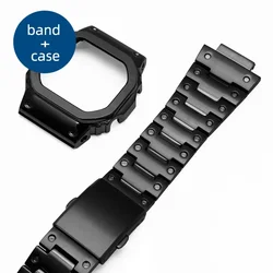 DW5600 GWM5610 G5600E GW5000 Metal Bezel Stainless Steel Watchband Strap GWB5600 WtachCase Accessories WithTools