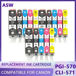 For Canon PGI 570 CLI 571 PGI570 XL Ink Cartridge For Canon Pixma MG5750 MG5751 MG5752 MG6850 MG7750 MG6853 MG7753 TS5050 TS5051