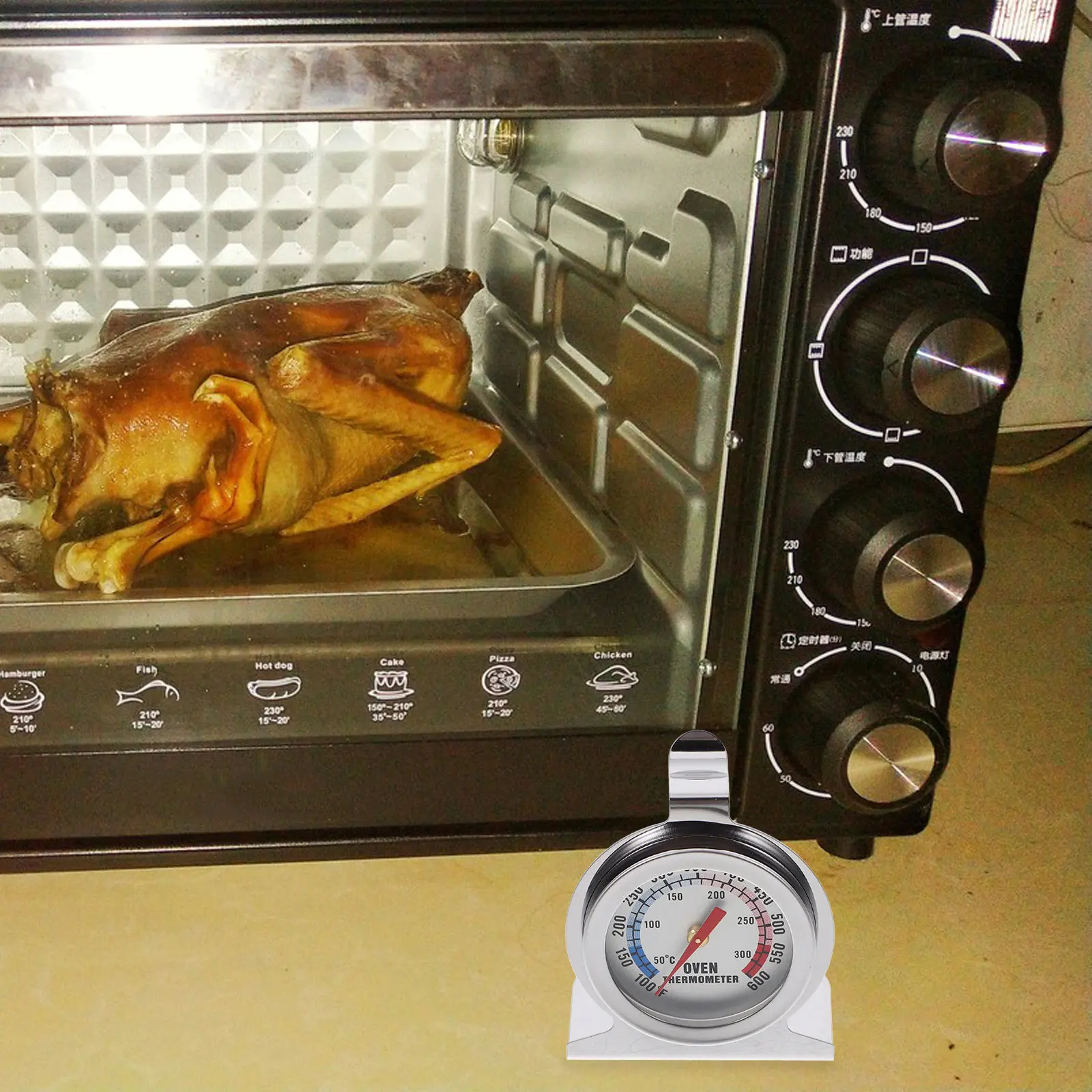 Stainless Steel Oven Thermomet - Kitchen Baking Oven ulasan dan harga