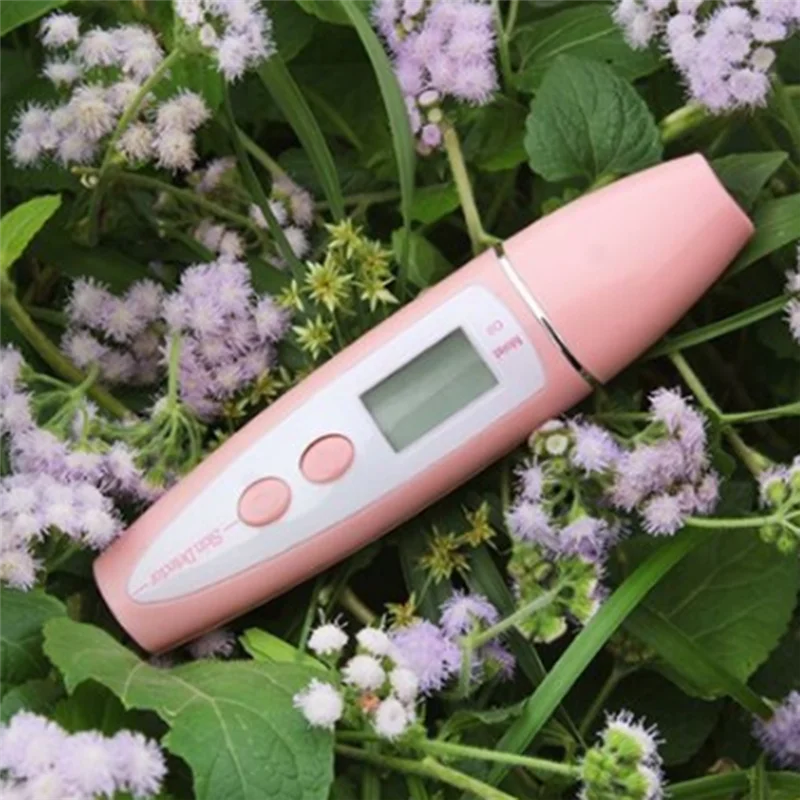 液晶正確な検出器デジタルスキンオイル水分テスターフェイスケア女性美容ツール