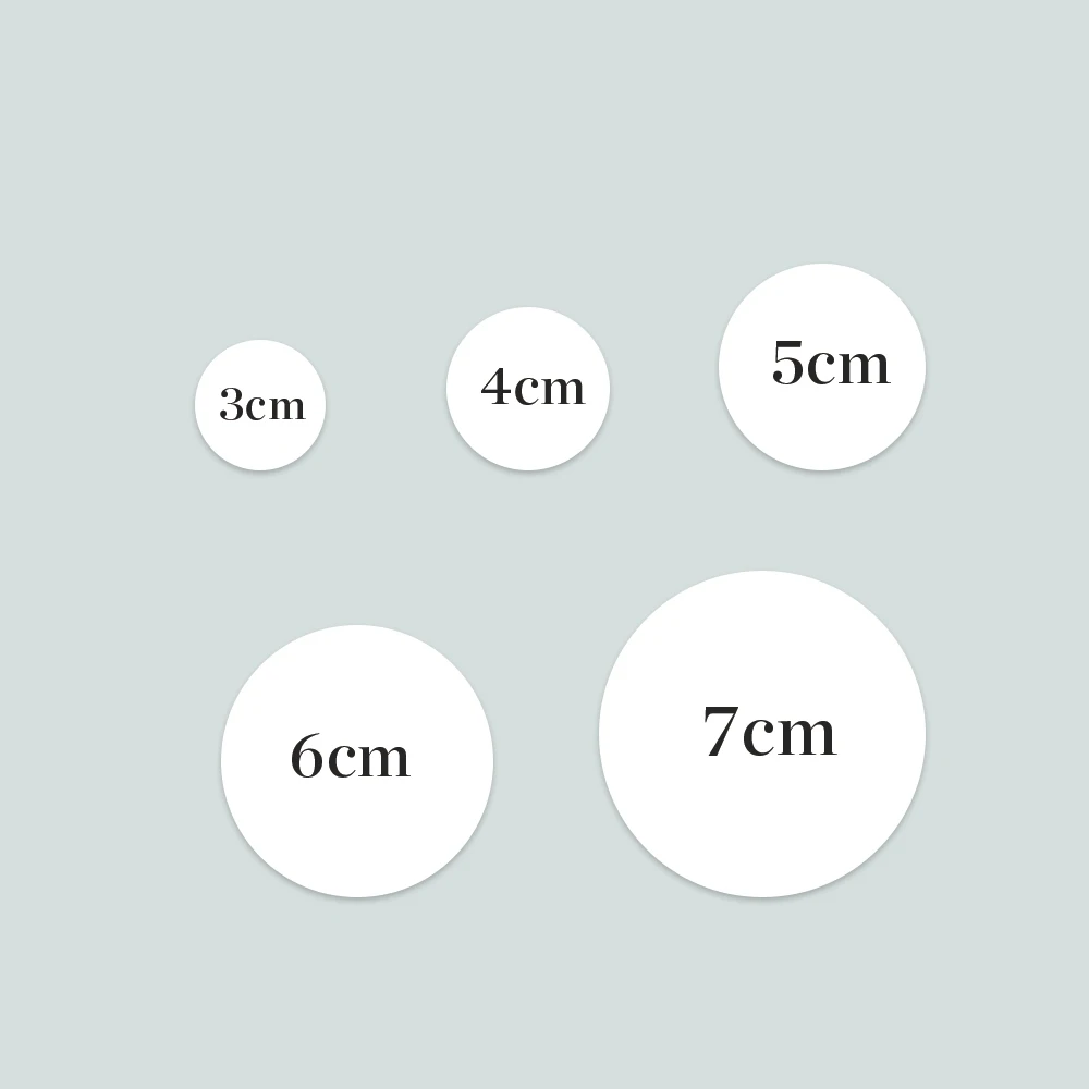 Personalized Wedding Gift Sticker Transparent Black Letter PET Label Round Sticker