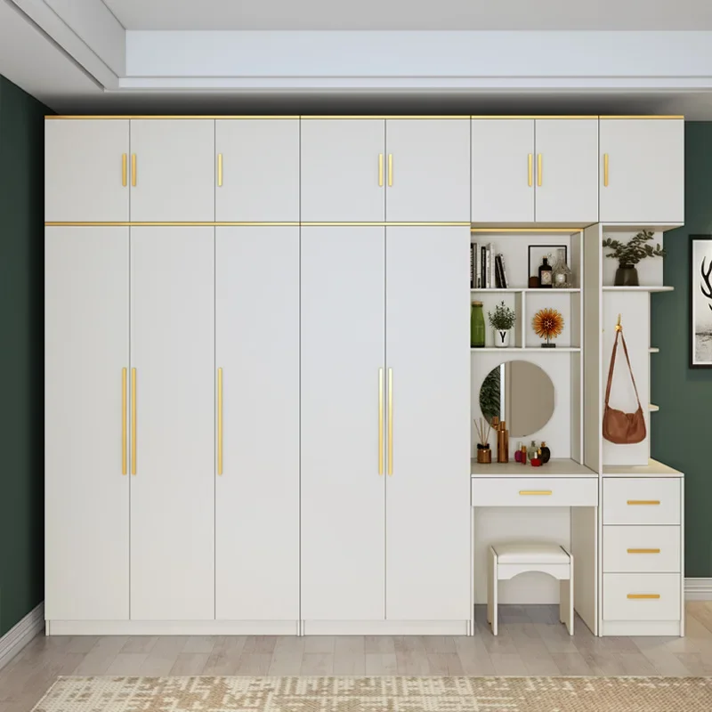 Wardrobe, bedroom, rental room, modern and simple with dressing table, assembling and storing lockers, small-sized wardrobe