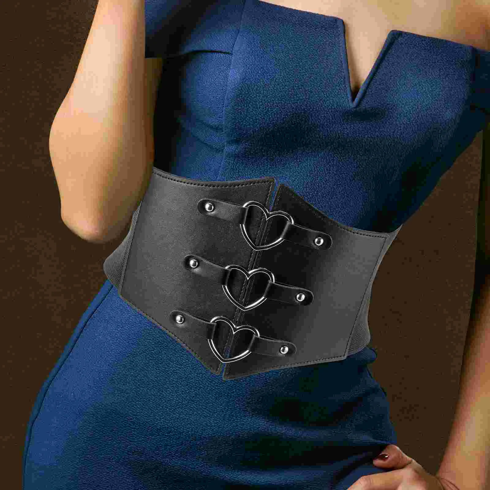 Retro Girdle Loving Lady Wide Belt Corset for Women Waist Black Tops Belts Tight