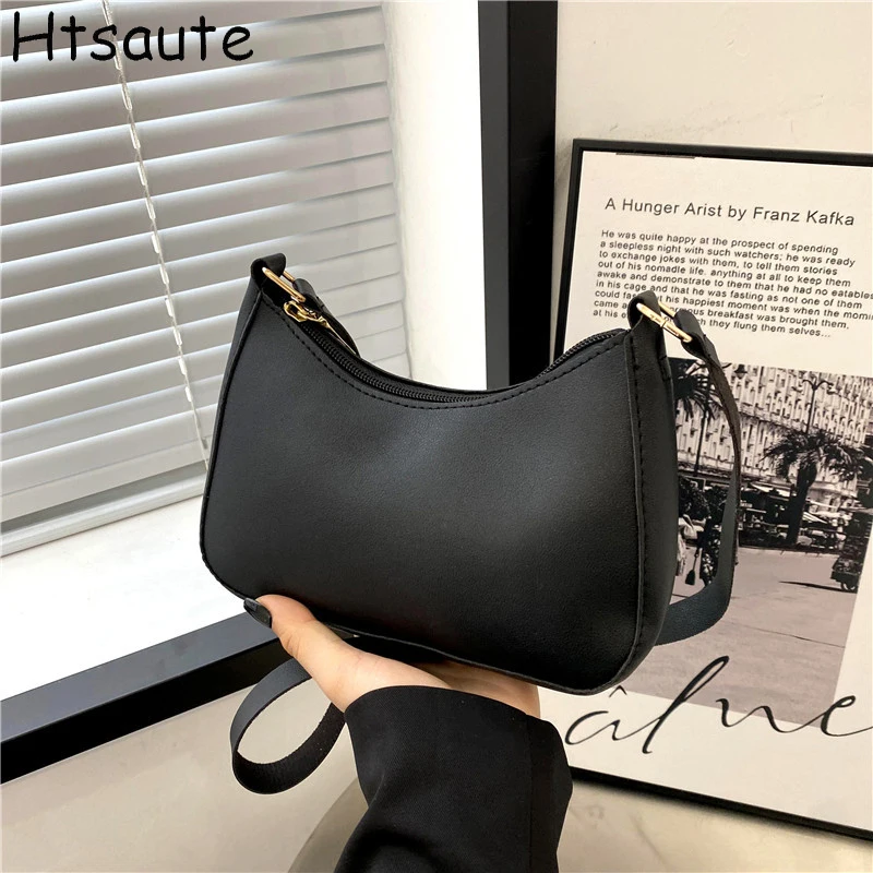 Trandy Flap Fashion PU Leather Underarm Bags Casual Street Small Handbag Phone Bag Coin Purse Female  Clutch Recommend Flap