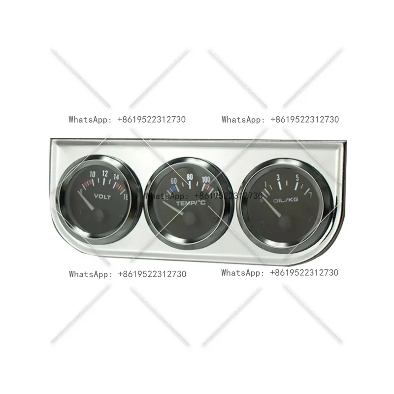 

2-дюймовый 52 мм комплект тройного стола Вольт, температура воды, датчик уровня масла с датчиком 3 в 1, комплект автоматических часов