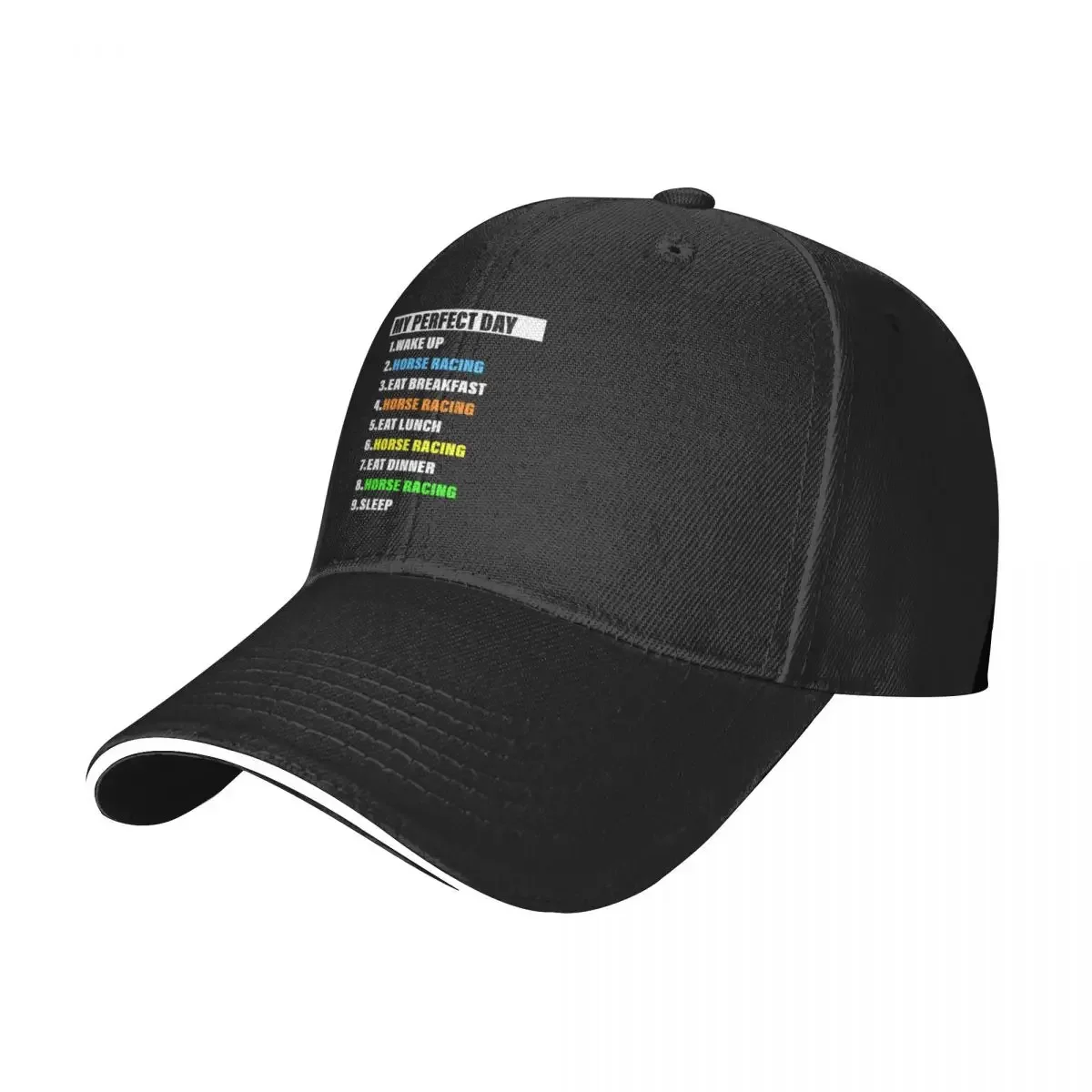 

My perfect Horse Racing day Baseball Cap Beach Bag Thermal Visor Trucker Hats For Men Women's