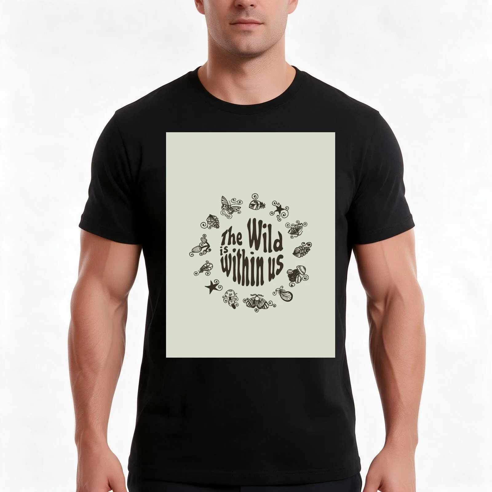The Wild is Within Us T-Shirt Summer Casual Cotton Tee Oversized Streetwear Tops Vintage Graphic Print Unisex Men Women