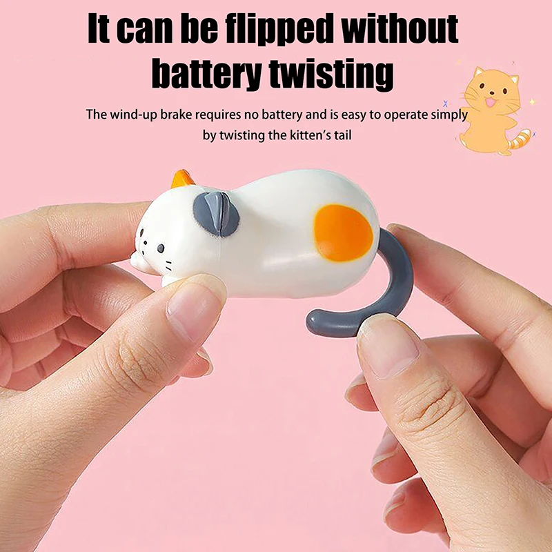 

Clockwork Tumbling Cat Cute Simulation Kitten Decompression Puzzle Creative Small Toys
