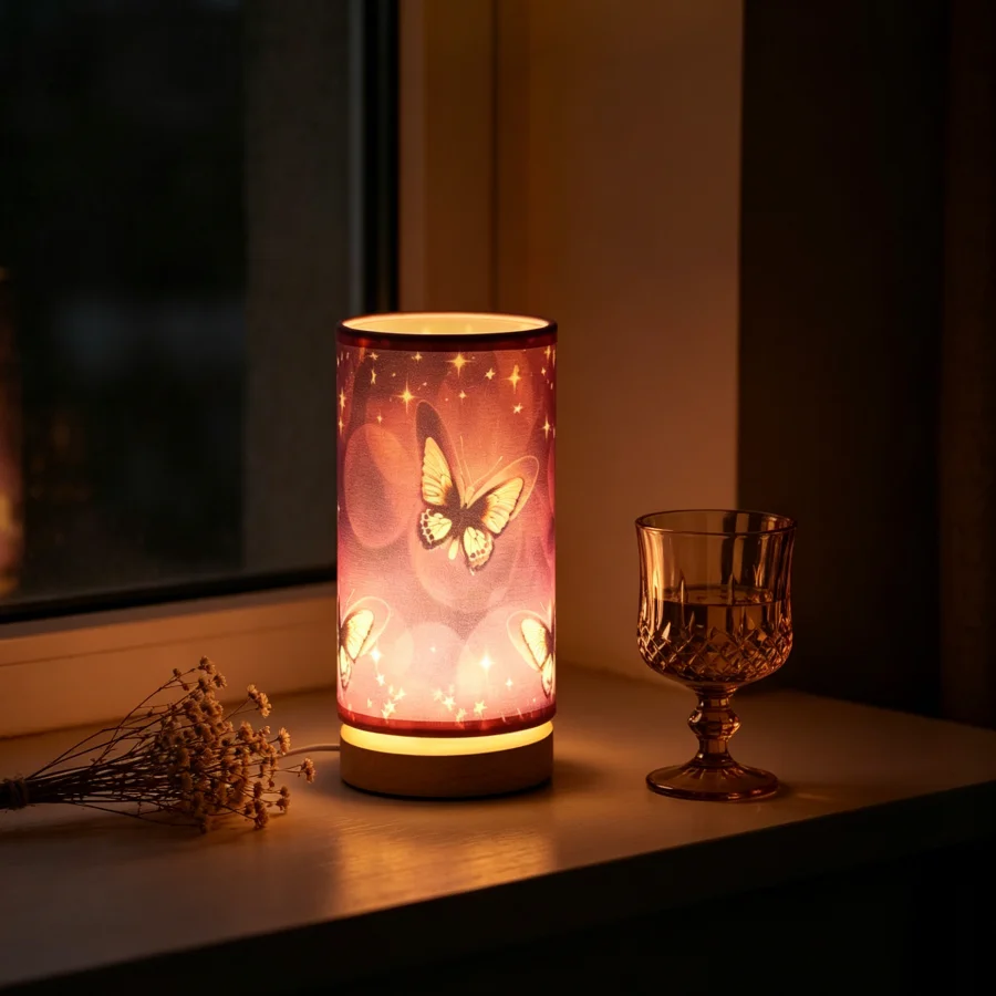 Small Table Lamp Bedside Warm LEDins Butterfly Creative Night Light