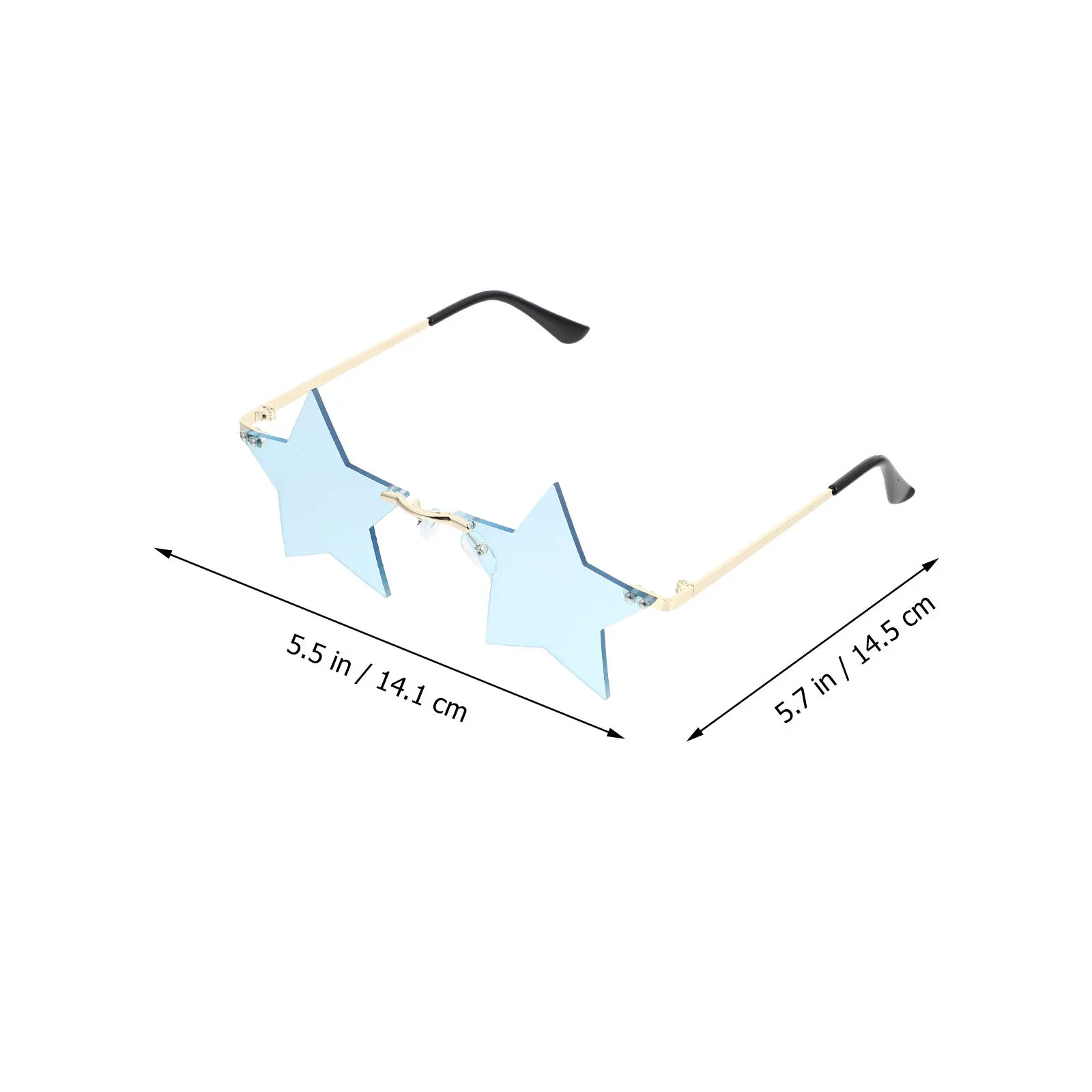 

Personalized Sunglasses Star Shaped Rimless Metal Irregular Fashion Eyeglasses Unisex Party Accessories Sunglasses Glasses