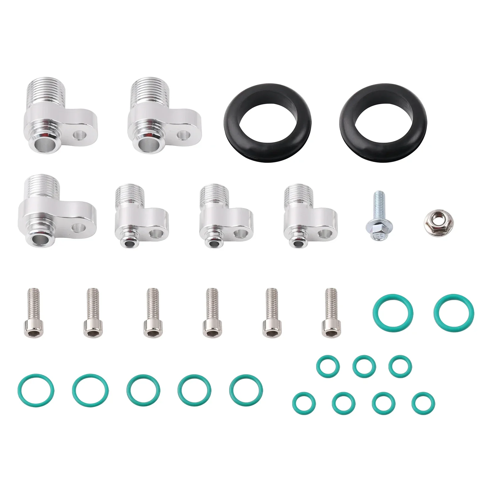 K Swap A/C Air Conditioning Fittings Adapters Custom Line Tuck Kit For Honda Acura K20 K24 K Series Civic DC2 CRX EG EK - view 5