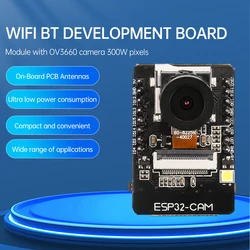 ESP32-CAM WIFI Bluetooth-compatible Development Board Micro USB Type-C CH340G with OV2640 OV3660 Camera Module Expansion Module