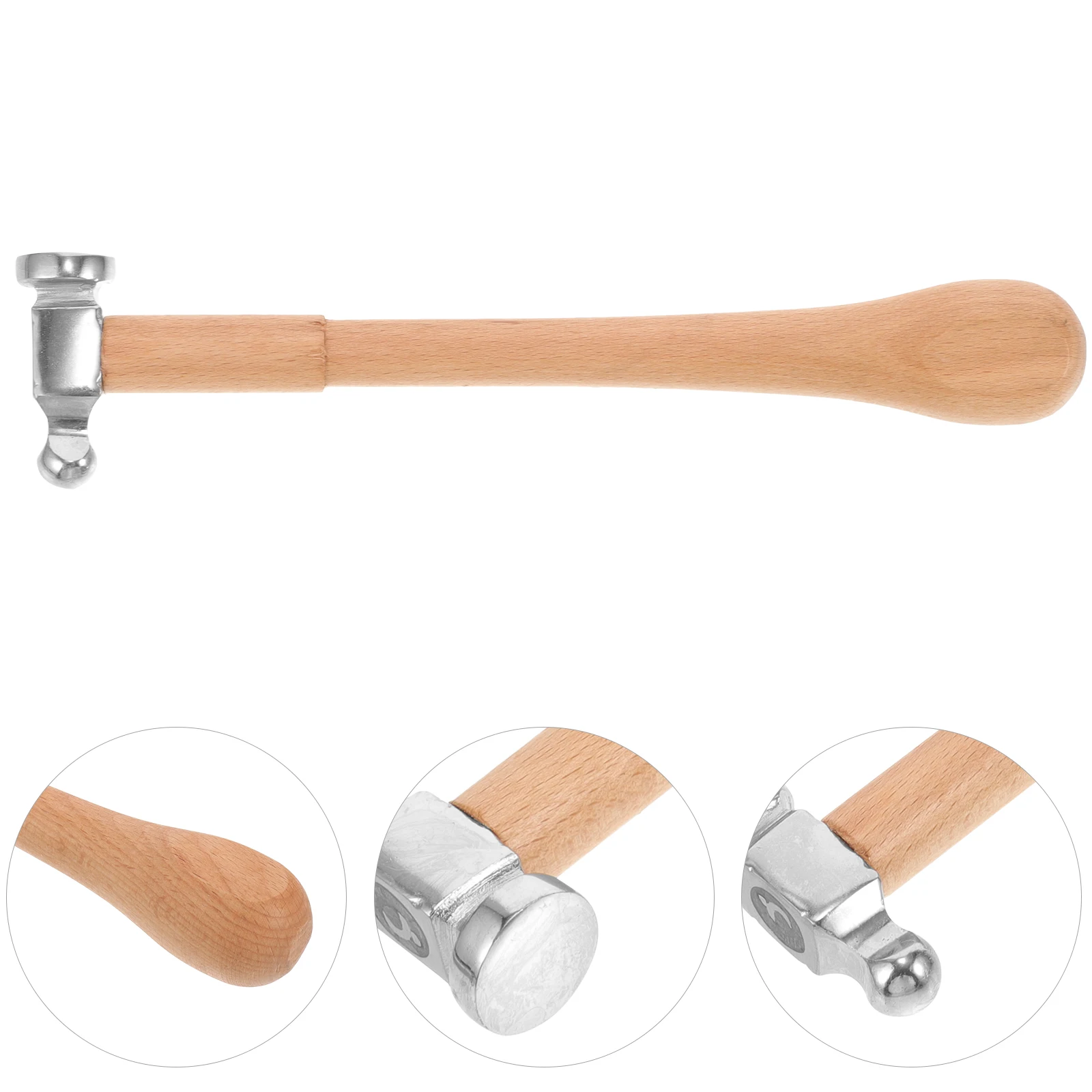 

Mini Round Head Hammer Jewelry Making Tools Steel Wood Material Multifunction Crafts Small Hammers Mallet Reliable Durable