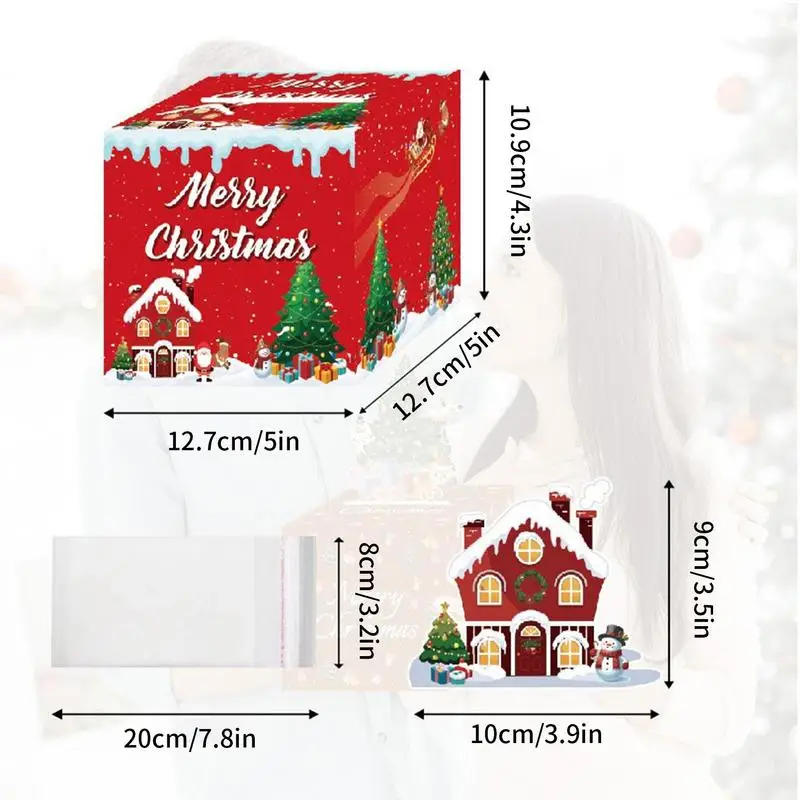 Merry Christmas Cash Holder Holiday Cash Box Interactive Game Props Money Container Christmas Decoration For Women Men