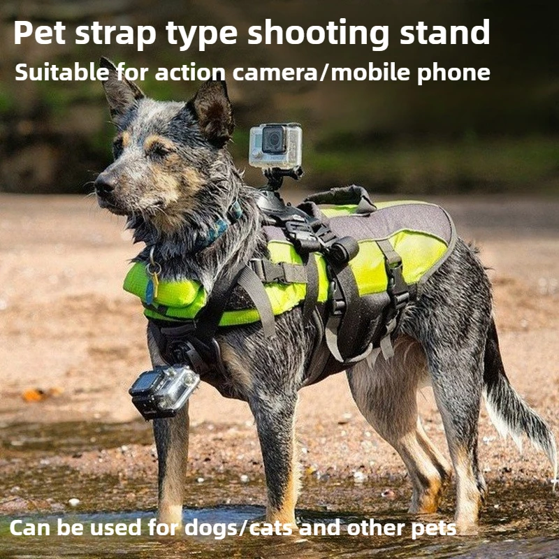 

Dog Camera Harness Fixed Strap for Gopro Chest and Back Adjustable Sports Action Camera Backpack Chest Strap Mount for pets