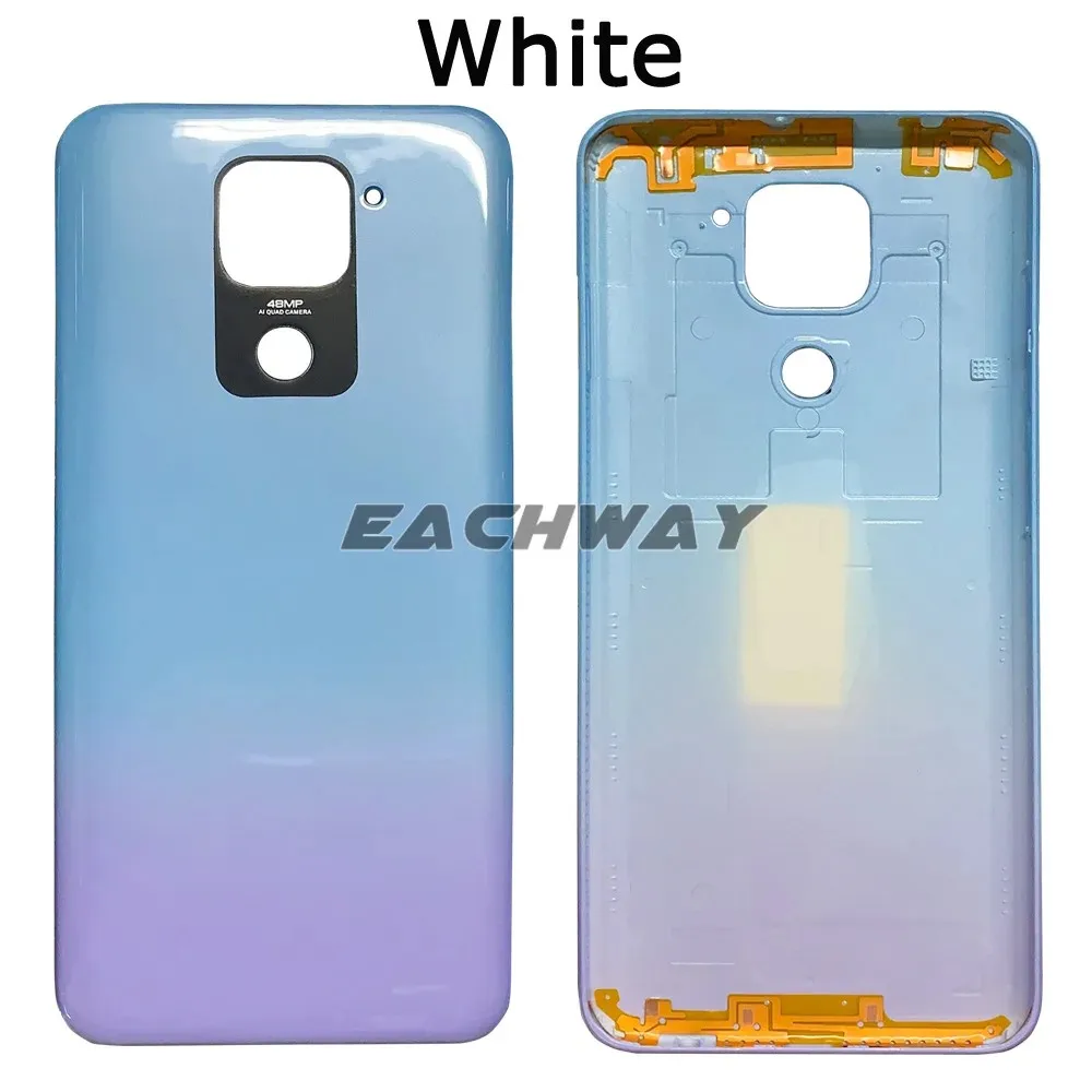 New Back Glass For Xiaomi Redmi Note 9 Back Battery Cover Door Note 9 Note9 Rear Housing Case For Redmi 10x 4G Battery Cover