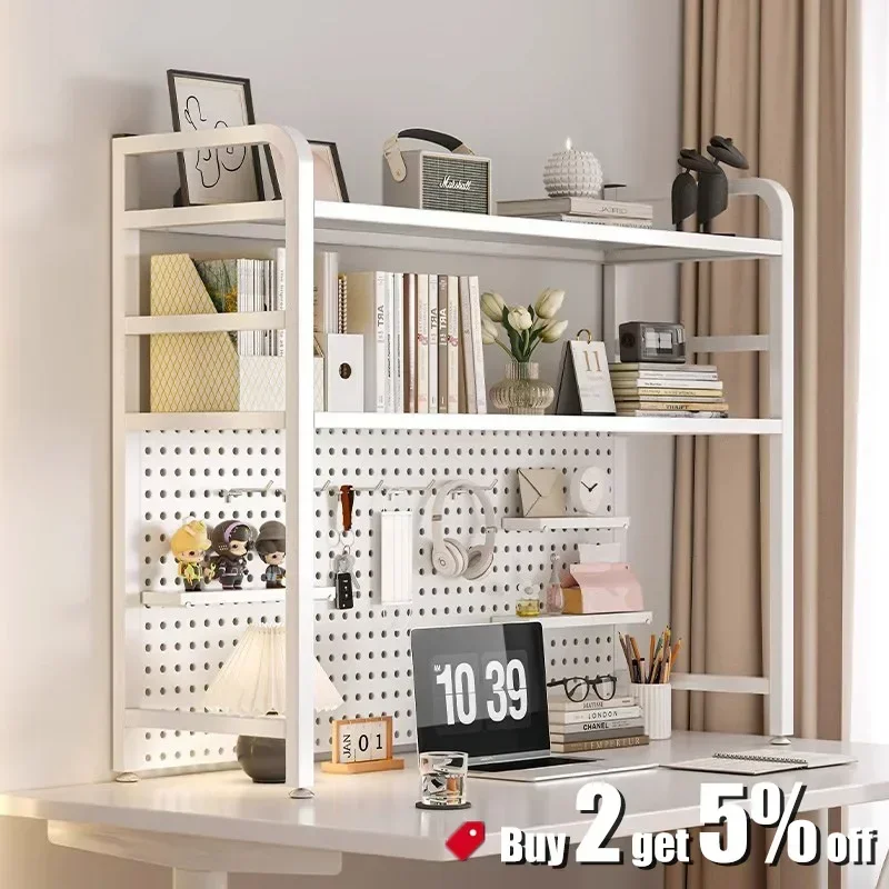 Tisch Hohlraum Bord Regal Lernen Tisch Eisen Kunst Mehrschichtige Lagerung Regal Hardware Regale Student Desktop Lagerung Regale
