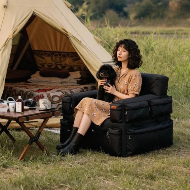 Sofa Music Festival Single Air Inflatable Pad Household Lazy Recliner Outdoor Summer Camping