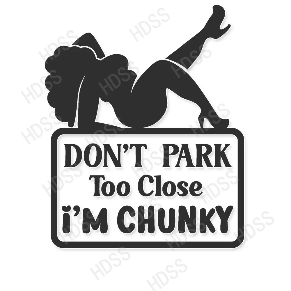 Funny Car  Sticker Don't Park Too Close  Bumper Motorcycle trunk skateboard and other smooth surfaces/2010