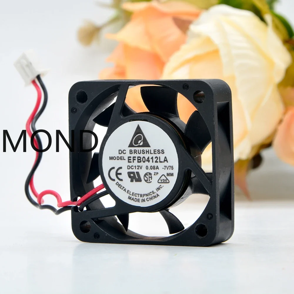 EFB0412LA  4010 12V 0.08A Dual Ball Micro Silent Cooling Fan New Delta